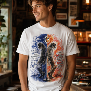 Unisex White T-Shirt with Inspirational Design