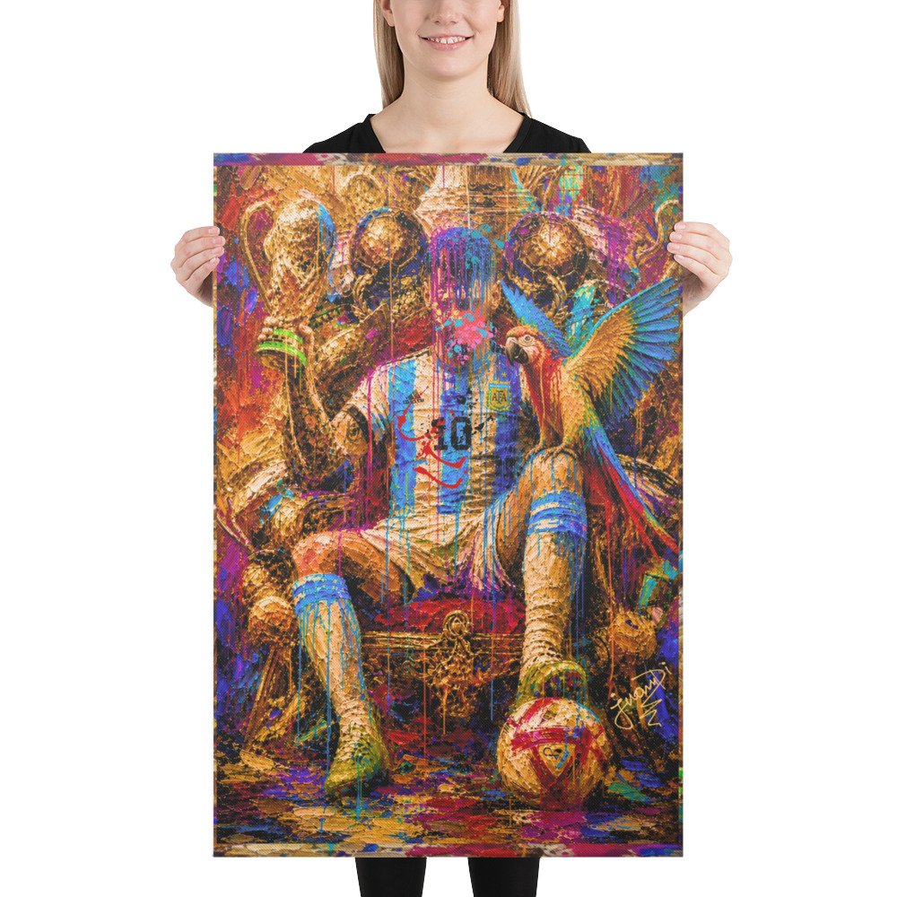 24x36 Soccer World Champion Canvas Wall Art - Imagen 2