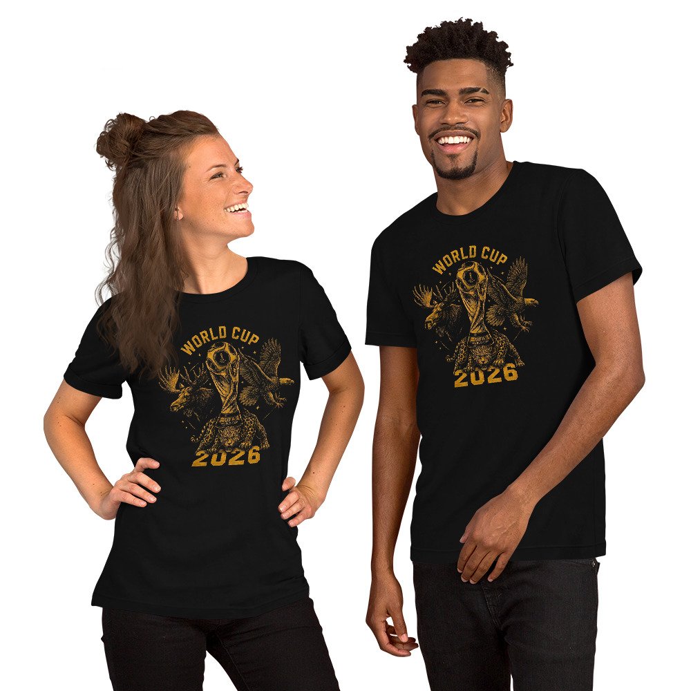 Premium Black Unisex 2026 World Cup Edition T-Shirt - Imagen 37