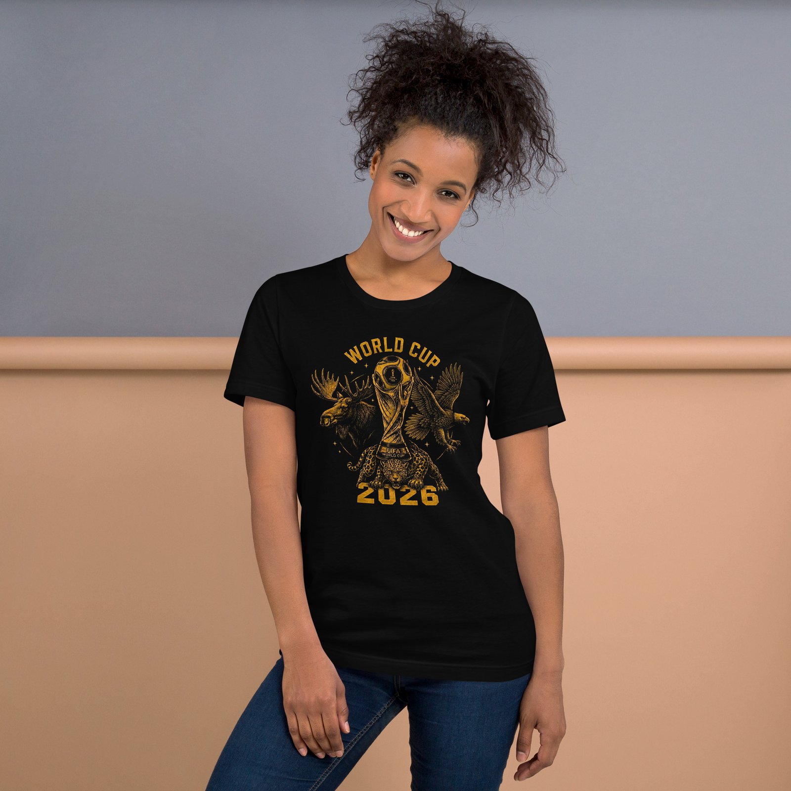 Premium Black Unisex 2026 World Cup Edition T-Shirt - Imagen 33