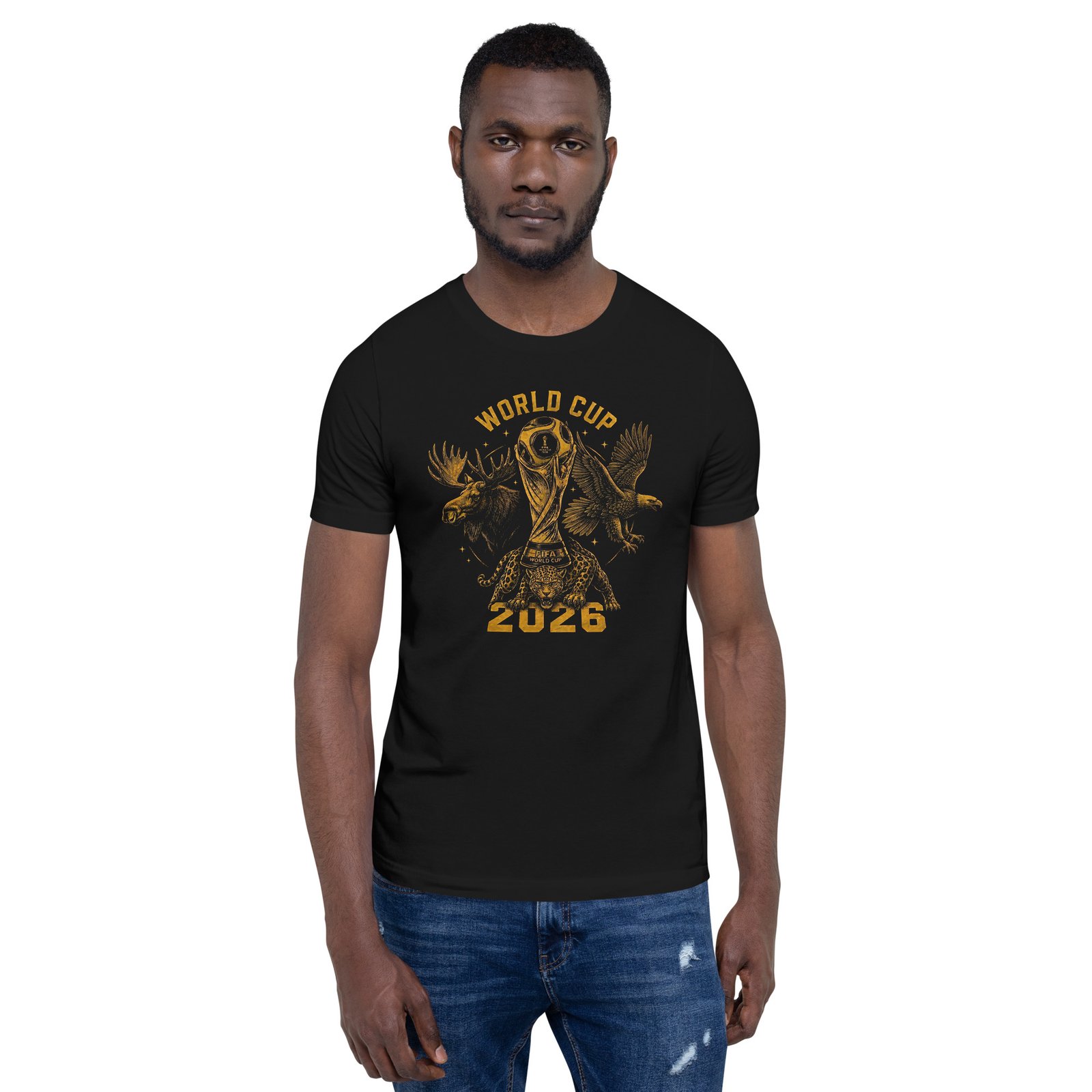 Premium Black Unisex 2026 World Cup Edition T-Shirt - Imagen 9