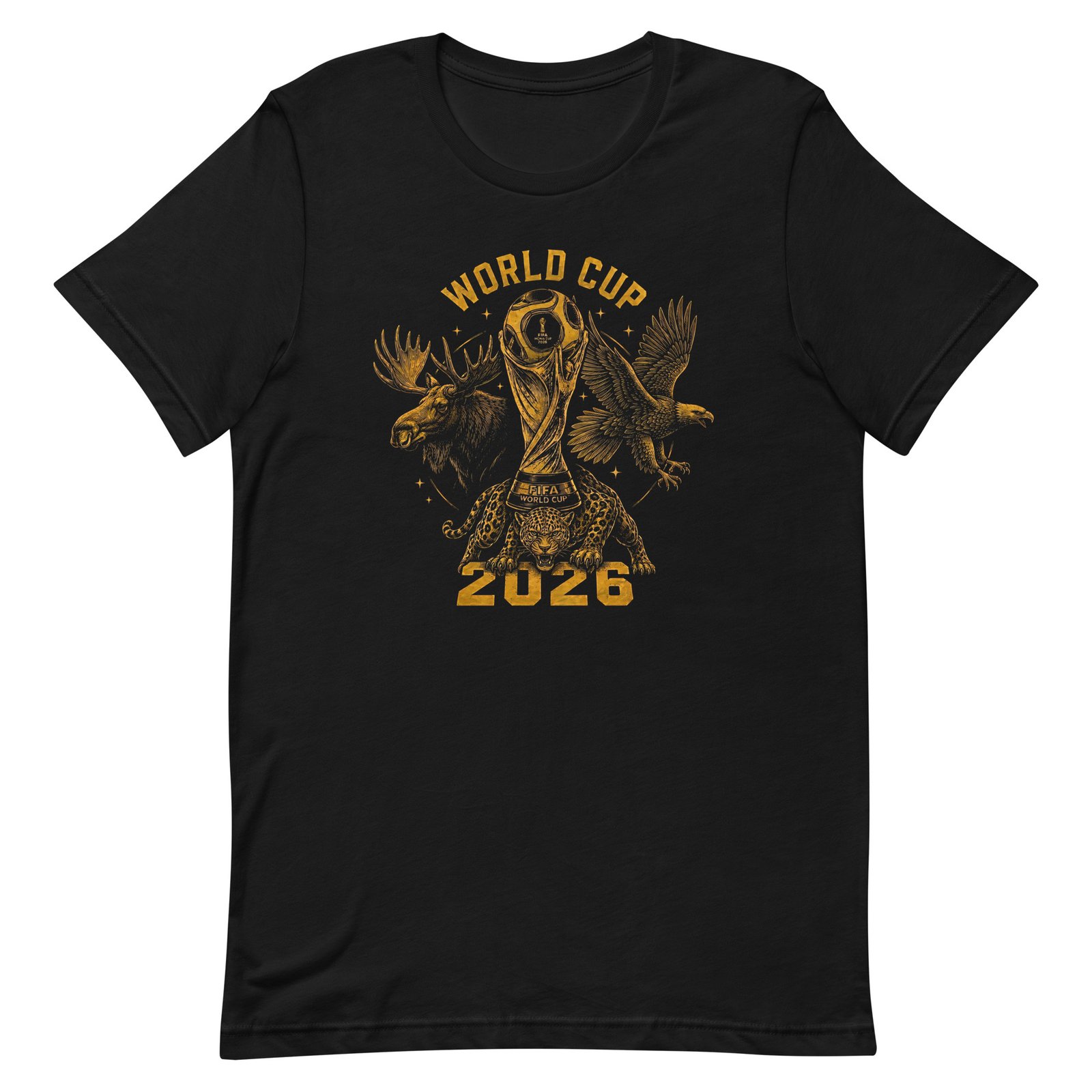Premium Black Unisex 2026 World Cup Edition T-Shirt - Imagen 6