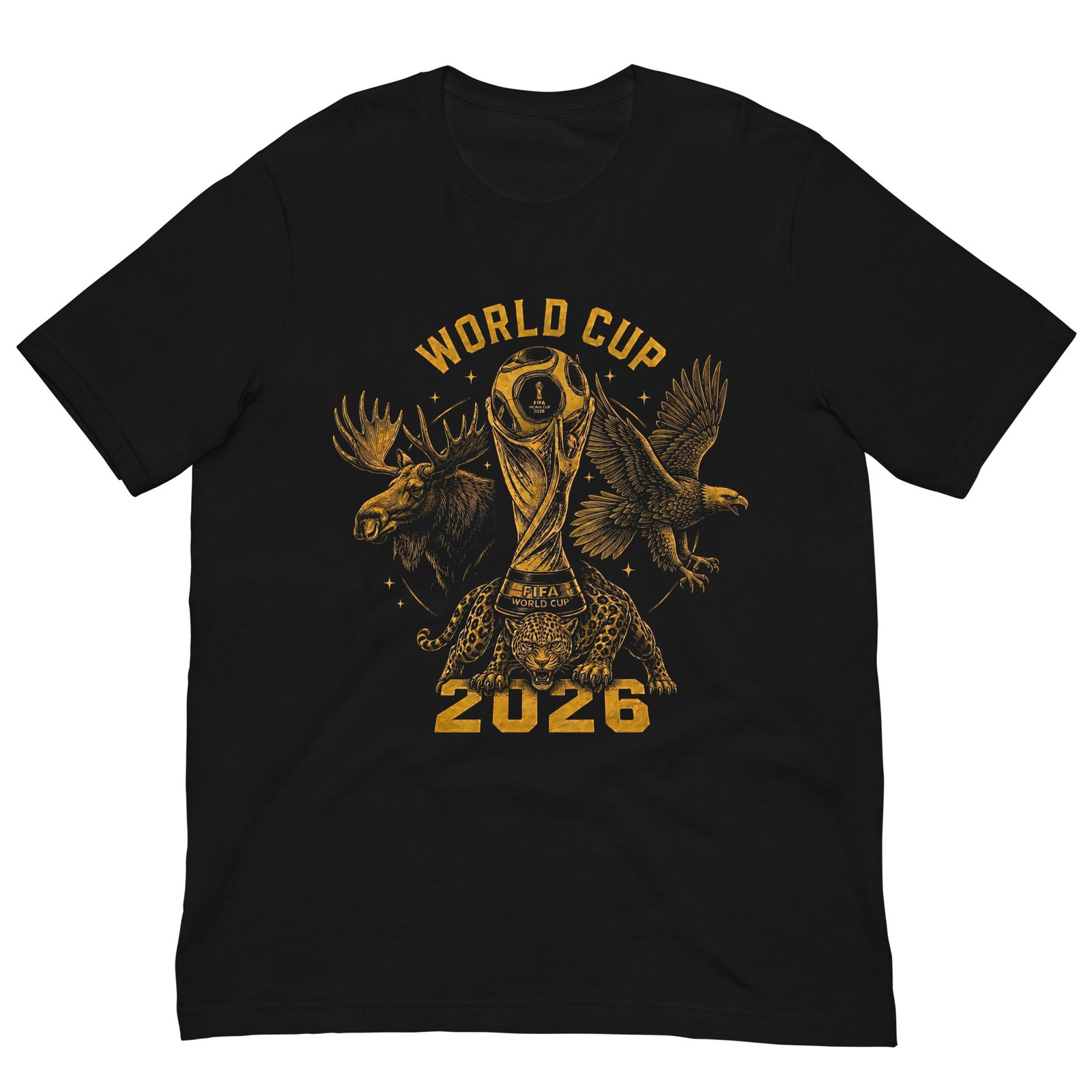 Premium Black Unisex 2026 World Cup Edition T-Shirt - Imagen 7