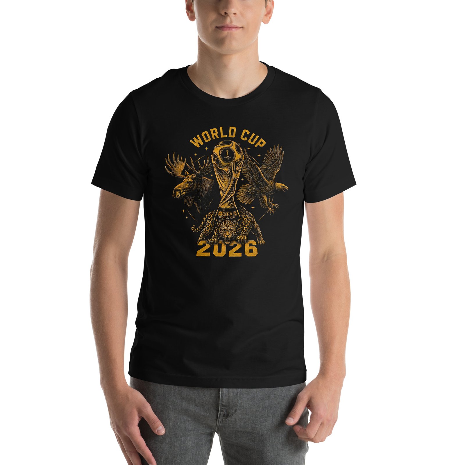 Premium Black Unisex 2026 World Cup Edition T-Shirt - Imagen 8