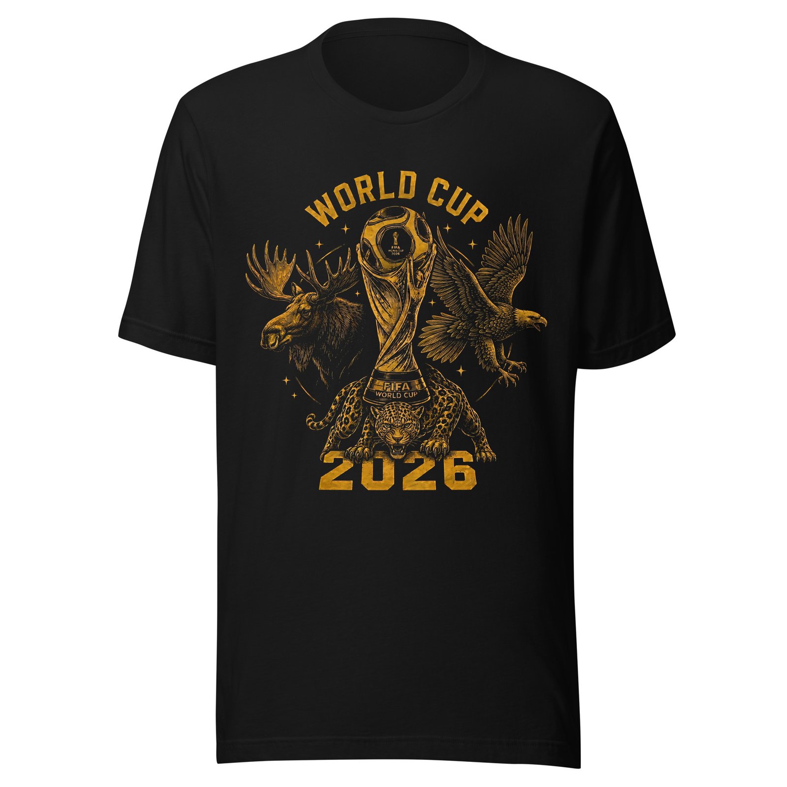 Premium Black Unisex 2026 World Cup Edition T-Shirt - Imagen 2