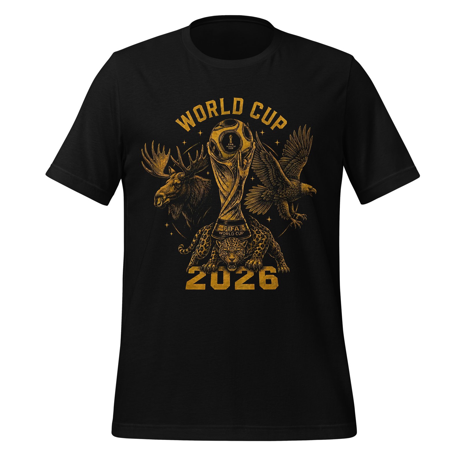 Premium Black Unisex 2026 World Cup Edition T-Shirt - Imagen 5