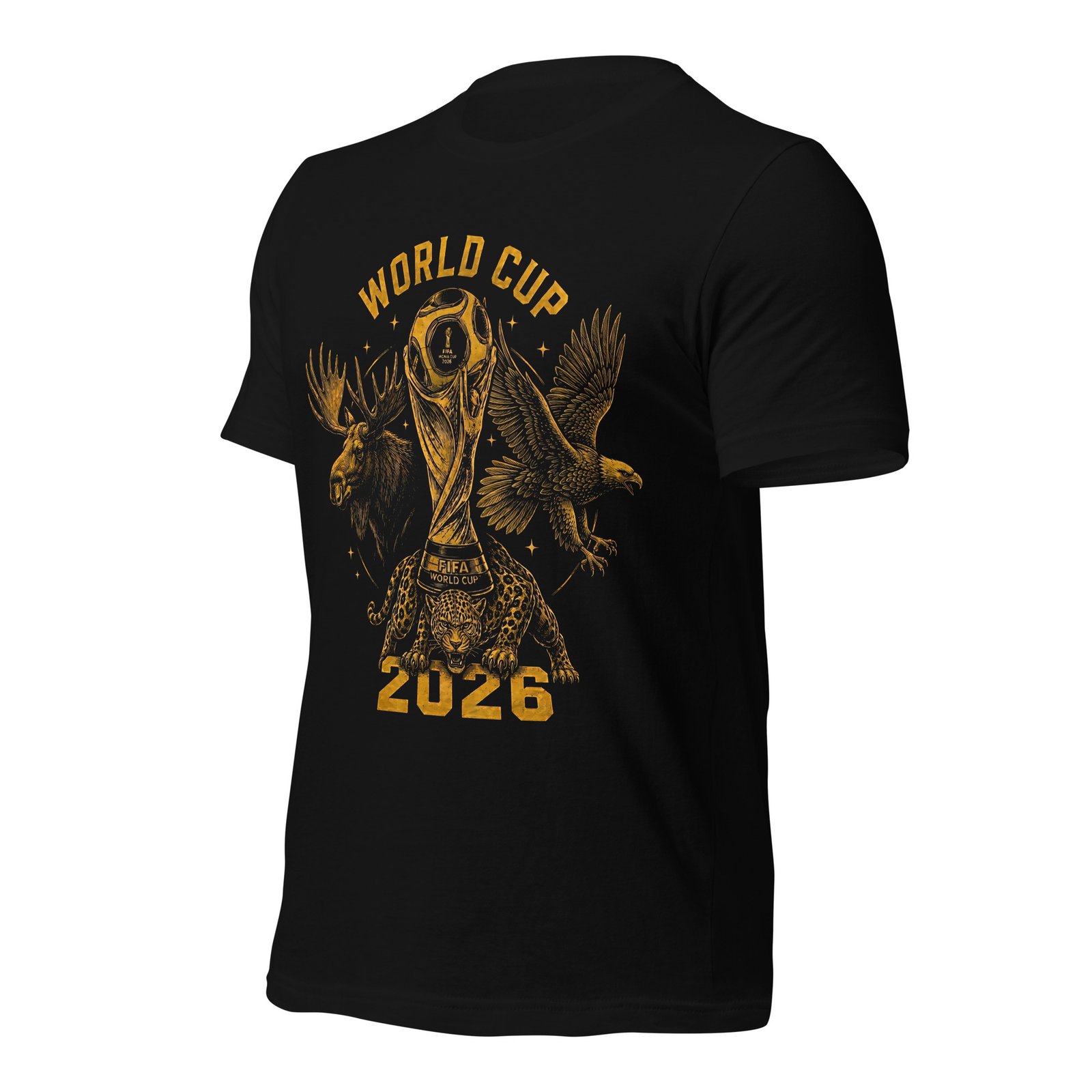 Premium Black Unisex 2026 World Cup Edition T-Shirt - Imagen 3