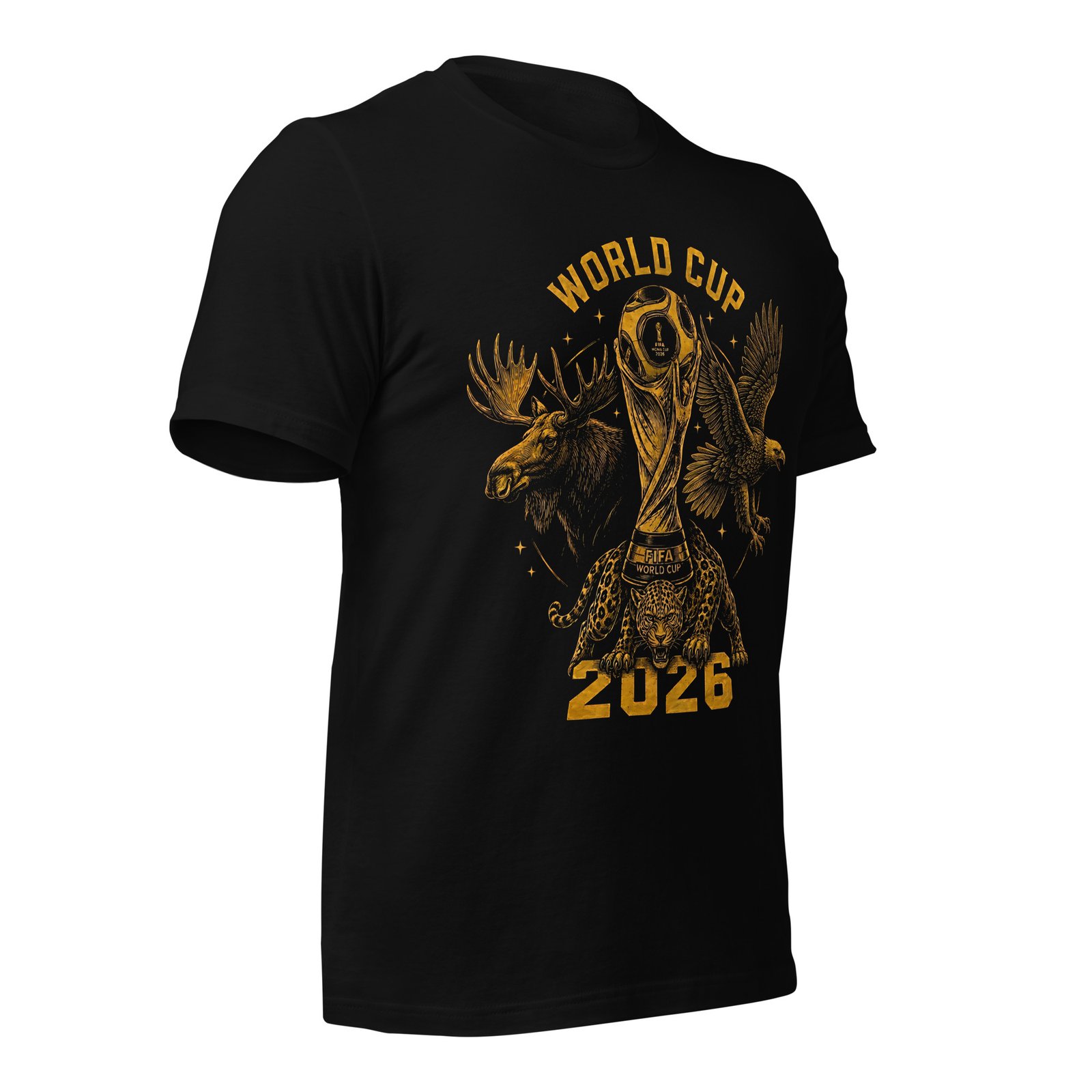 Premium Black Unisex 2026 World Cup Edition T-Shirt - Imagen 4