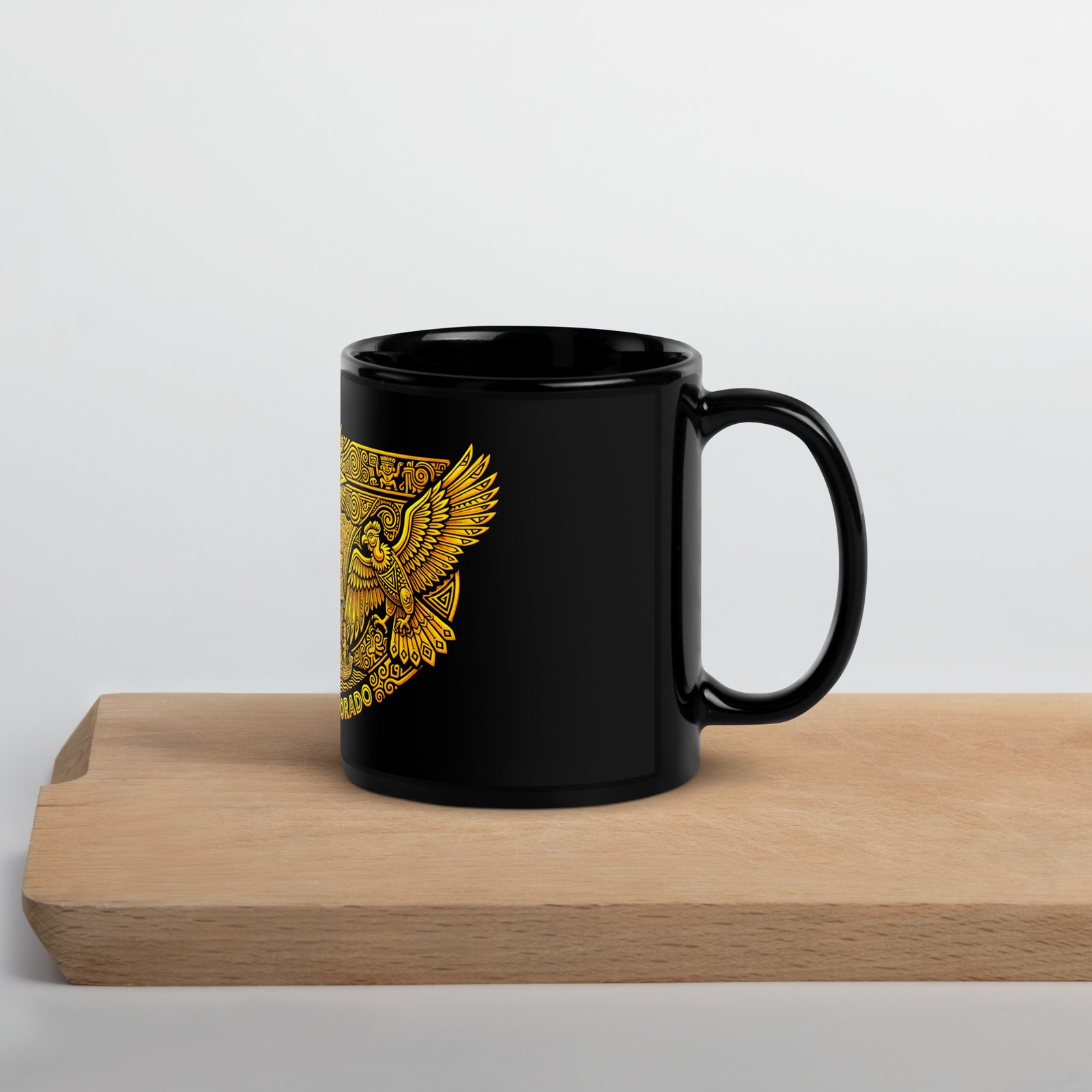 Colombia El Dorado Pre-Columbian Art Black Coffee Mug – Unique Colombian Souvenir Gift - Imagen 8