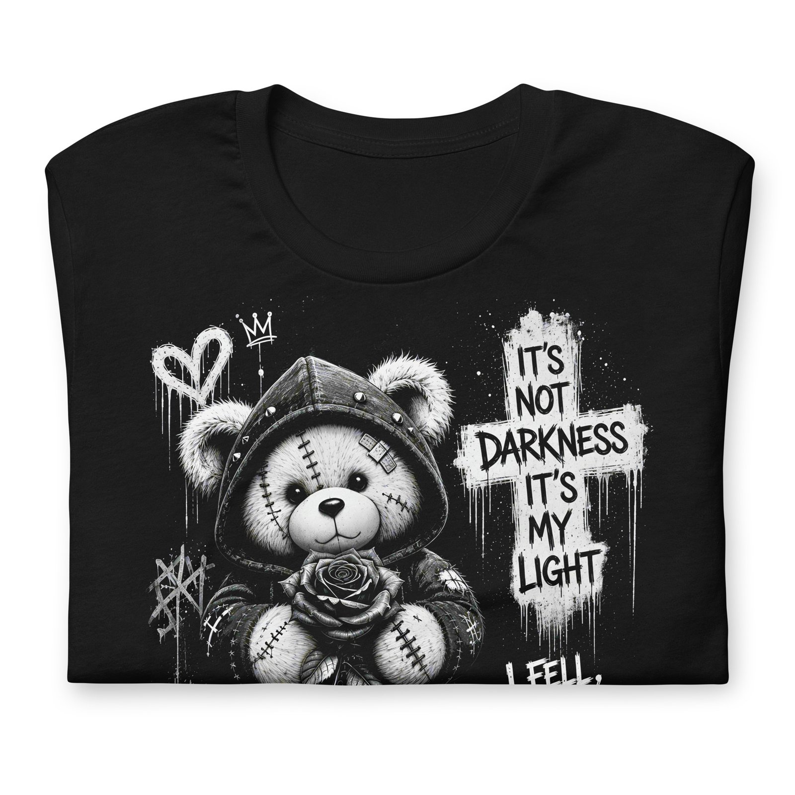 Gothic Teddy Bear Dark Aesthetic Unisex T-Shirt - Imagen 26