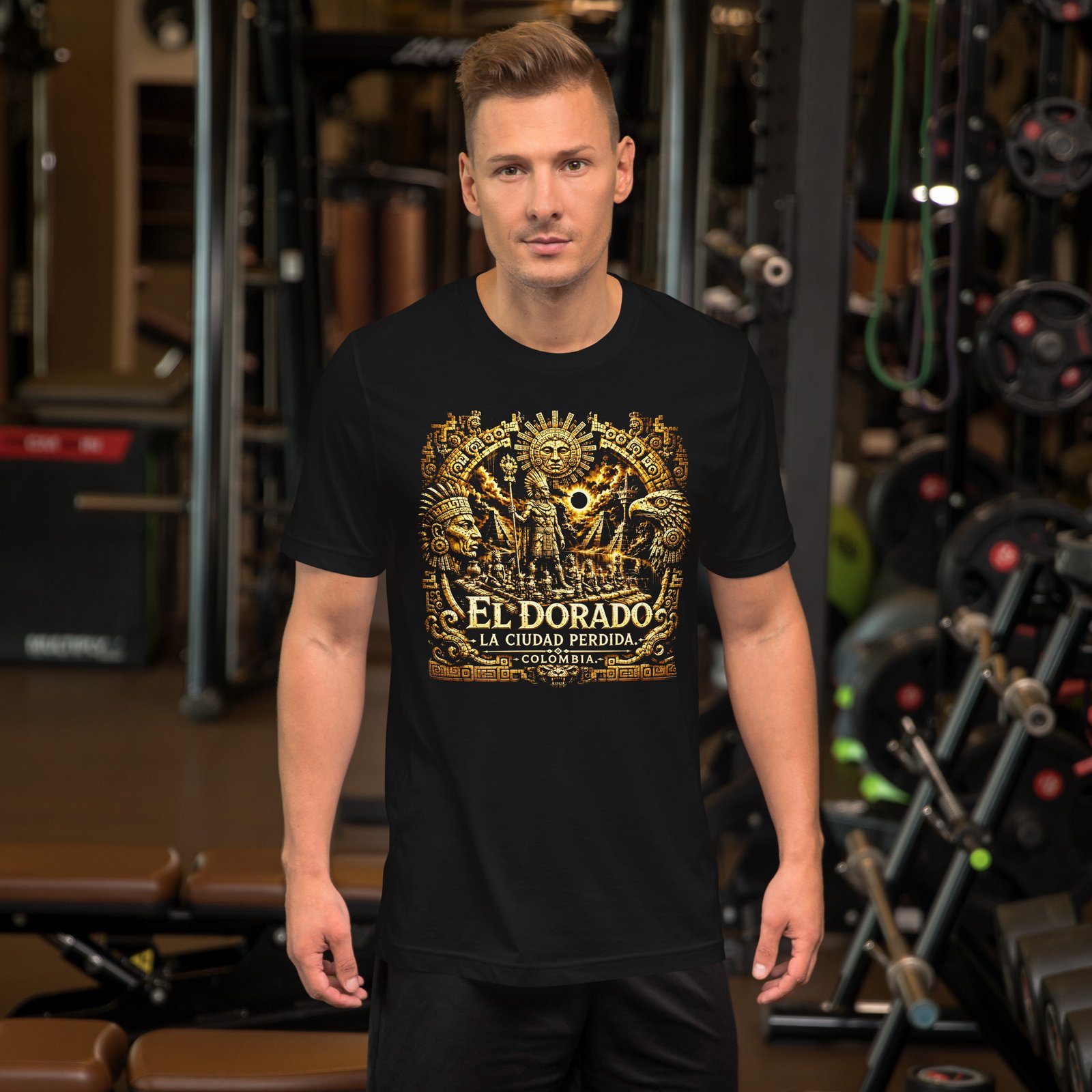 El Dorado Lost City Colombia Black Unisex T-Shirt - Imagen 23