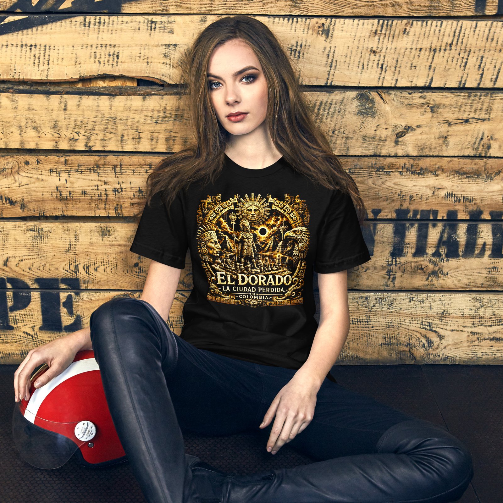 El Dorado Lost City Colombia Black Unisex T-Shirt - Imagen 30