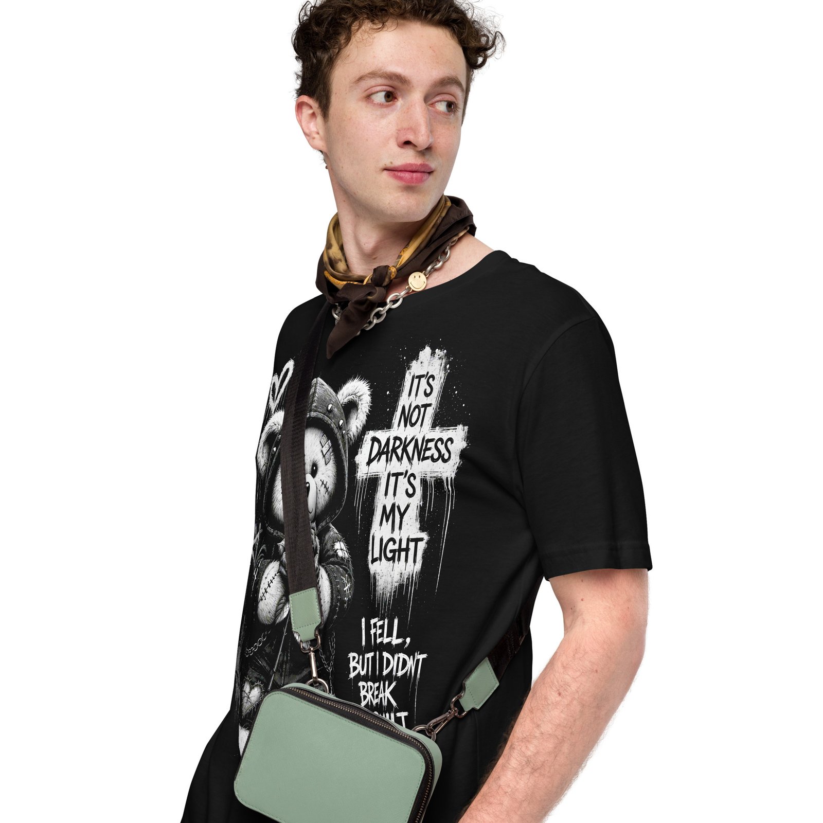 Gothic Teddy Bear Dark Aesthetic Unisex T-Shirt - Imagen 29