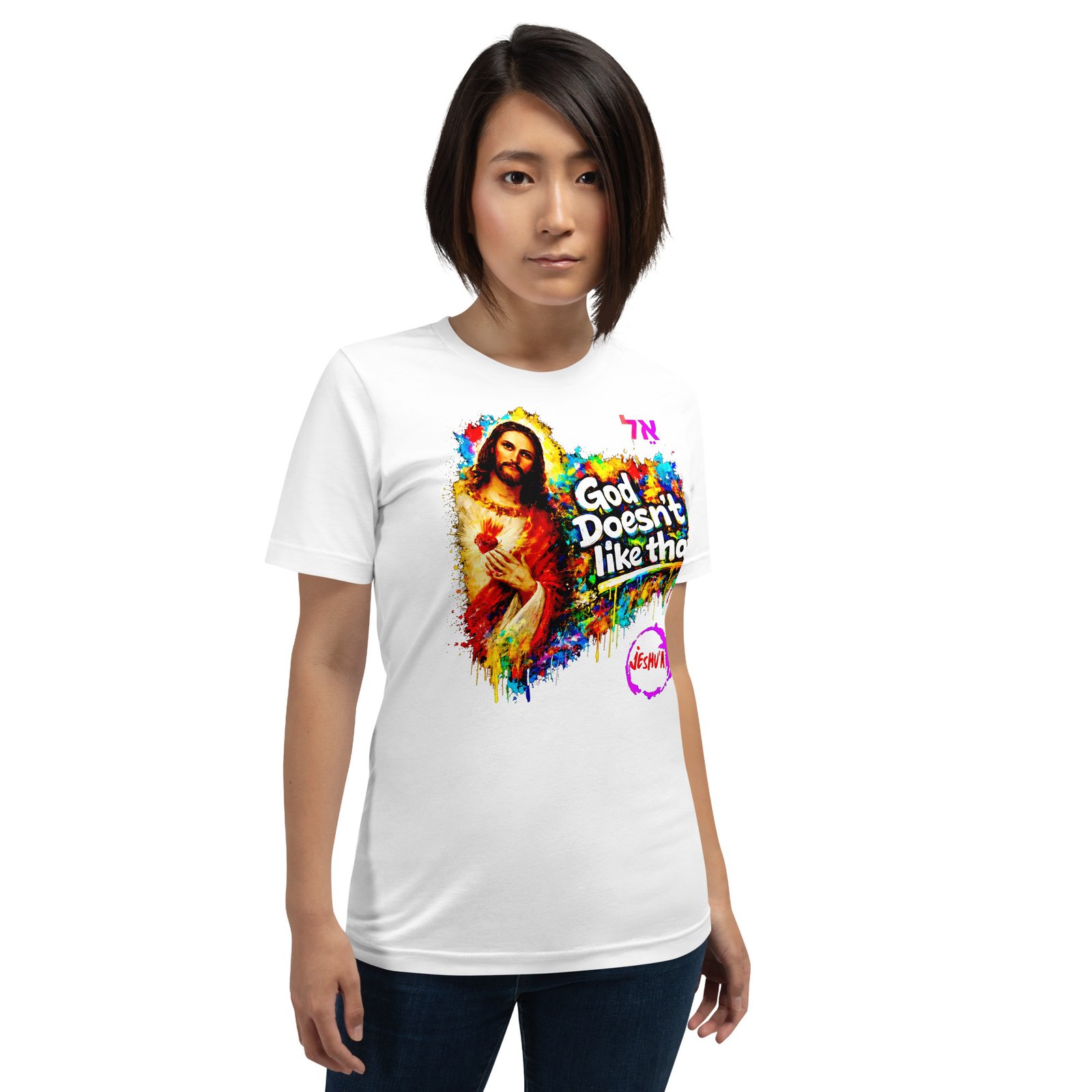 Unisex Jesus Yeshua Urban Art Tee - Imagen 20