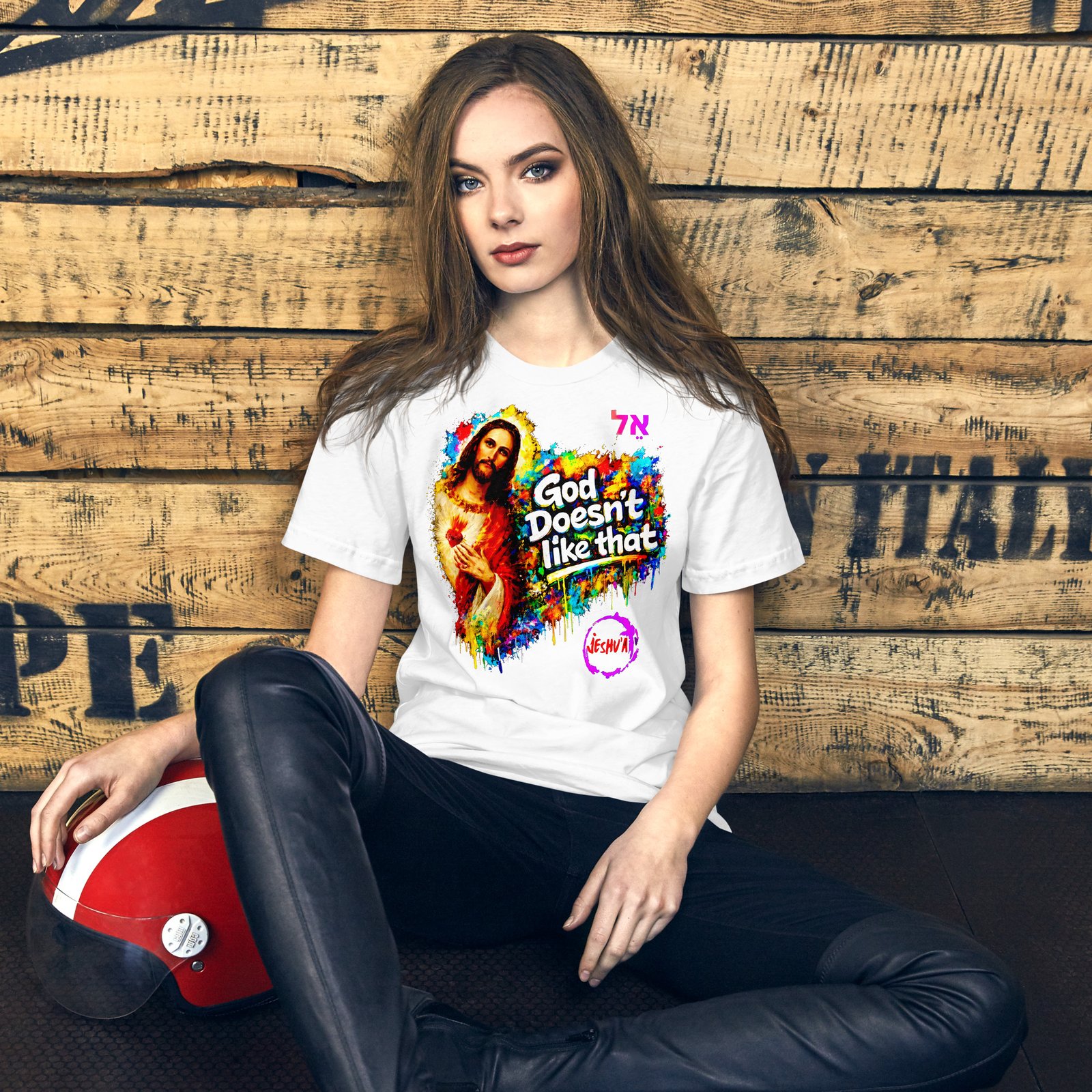 Unisex Jesus Yeshua Urban Art Tee - Imagen 33