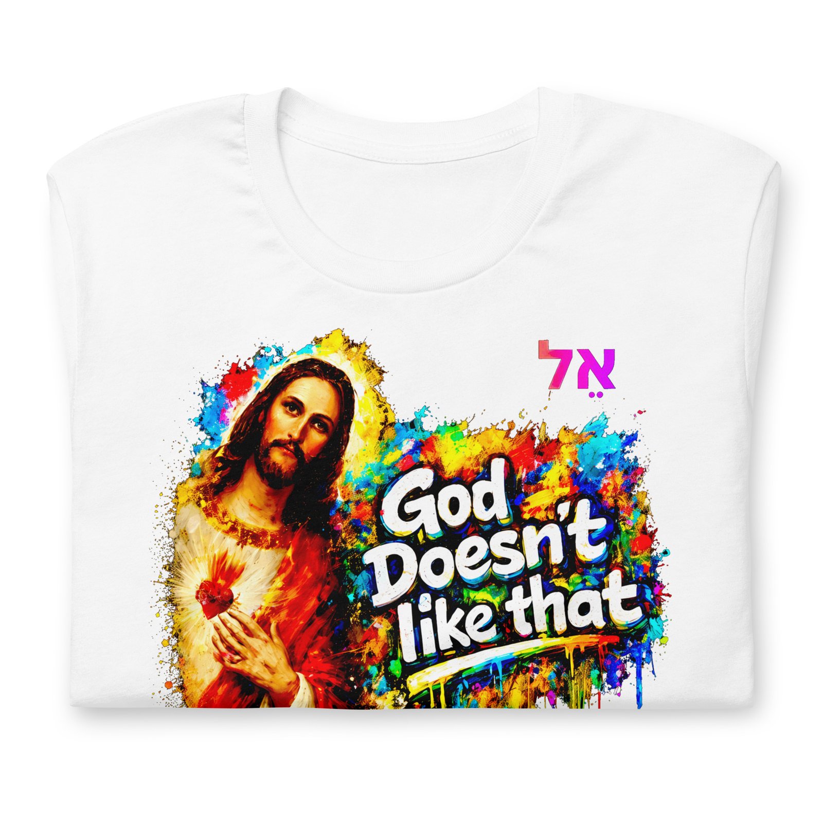 Unisex Jesus Yeshua Urban Art Tee - Imagen 25