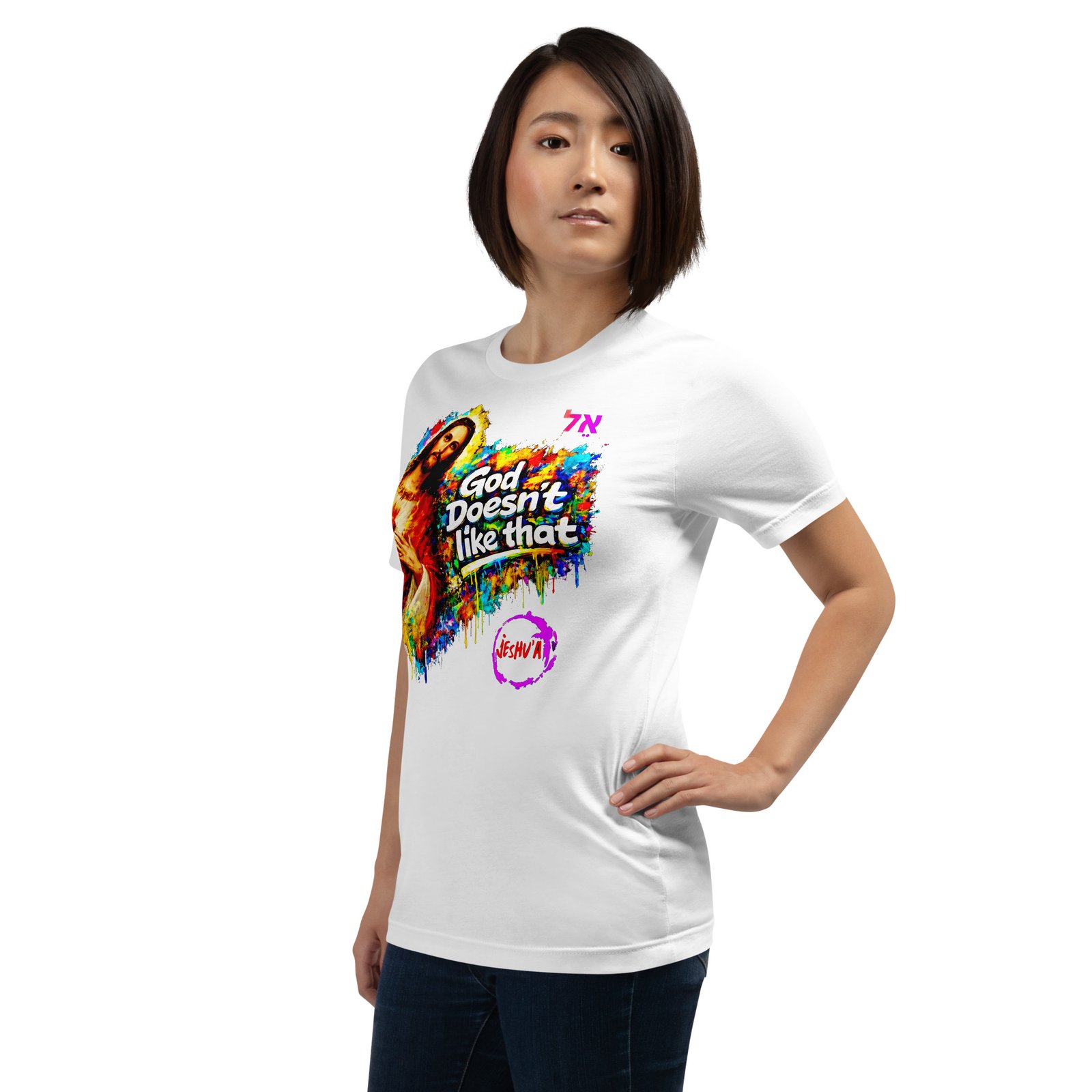 Unisex Jesus Yeshua Urban Art Tee - Imagen 21