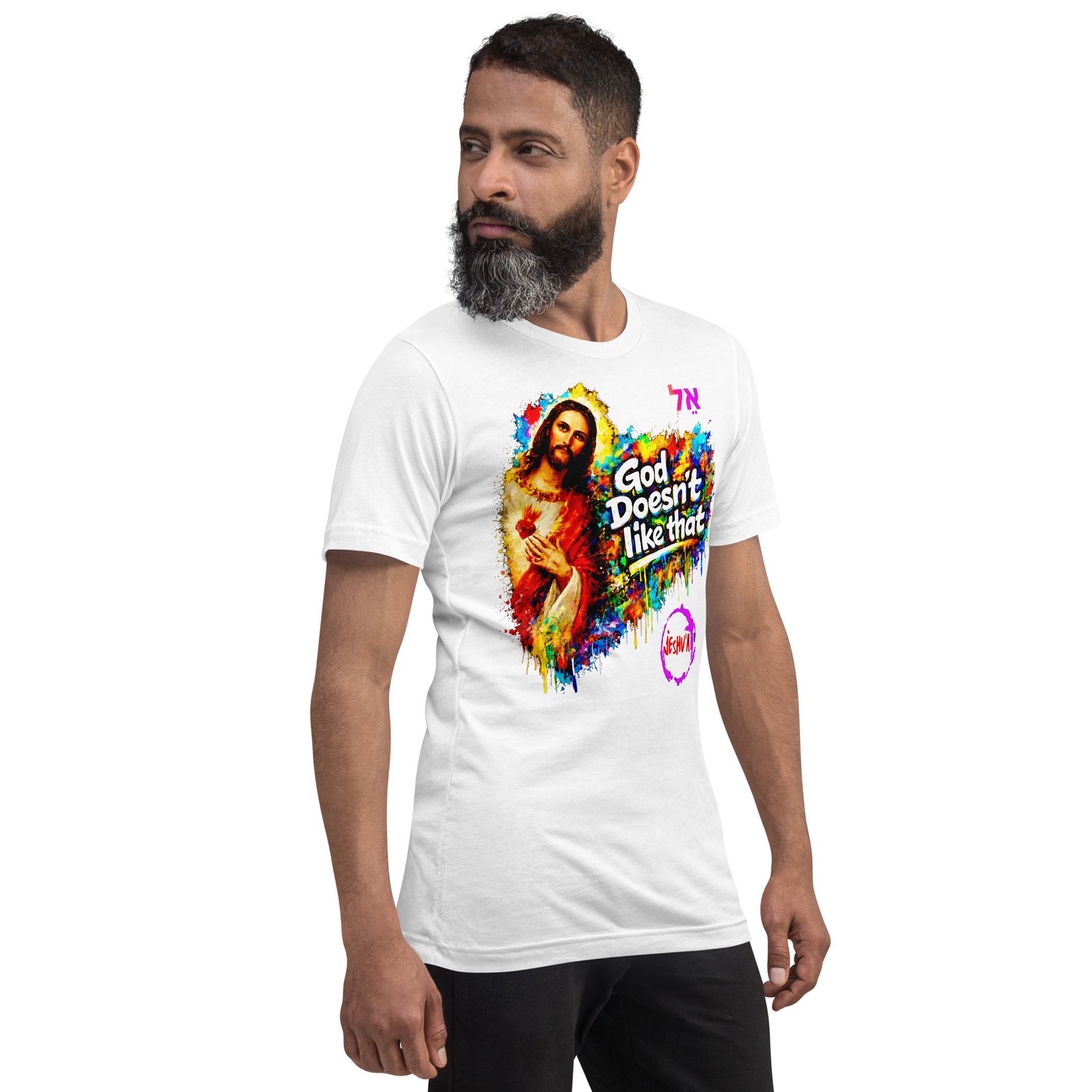 Unisex Jesus Yeshua Urban Art Tee - Imagen 16
