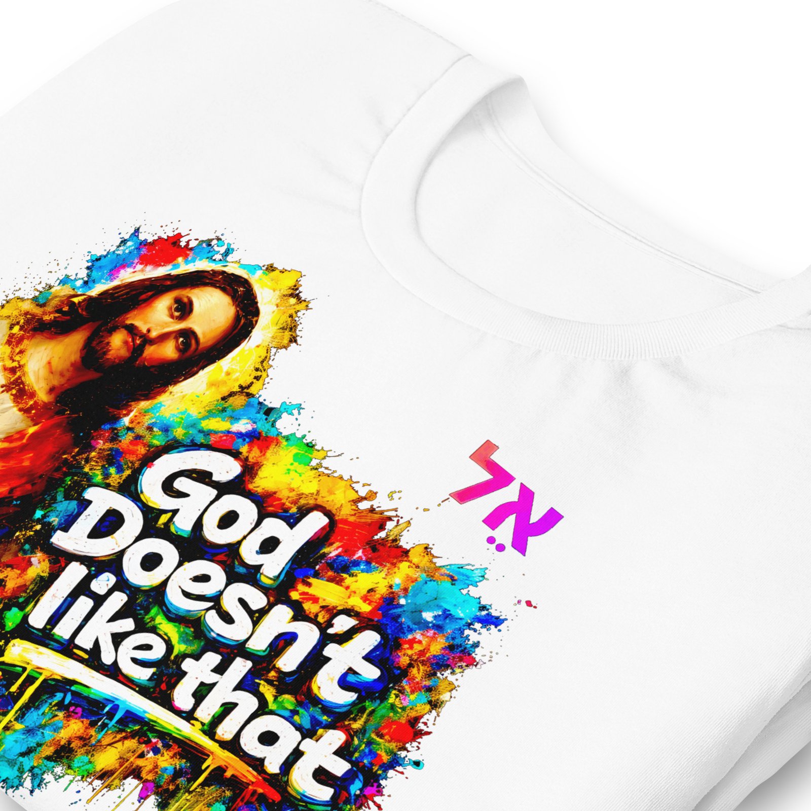 Unisex Jesus Yeshua Urban Art Tee - Imagen 26
