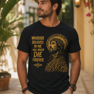 Jesus Tribal Faith Black Unisex T-Shirt